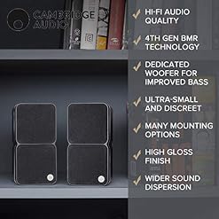 Cambridge Audio Minx Min 22 Enceintes BIBLIOTHÈQUE (Noir) - Les Beatles, Paul McCartney, John Lennon, RIngo Starr, George Harrison Cambridge Audio Minx Min 22 Enceintes BIBLIOTHÈQUE (Noir) – Image 5
