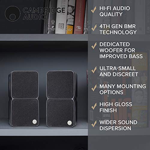 Cambridge Audio Minx Min 22 Enceintes BIBLIOTHÈQUE (Noir) - Les Beatles, Paul McCartney, John Lennon, RIngo Starr, George Harrison Cambridge Audio Minx Min 22 Enceintes BIBLIOTHÈQUE (Noir) – Image 6