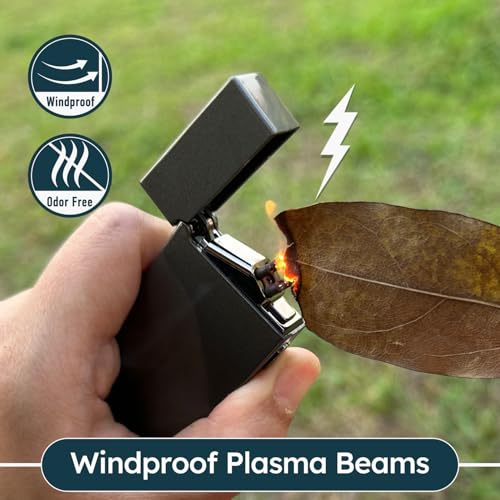 Encendedor Eléctrico Doble Arco Plasma USB Recargable miniatura 4