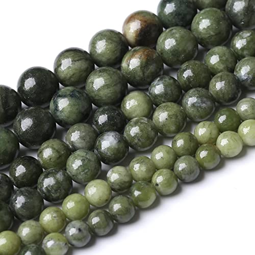 90PCS 4MM Southern Jade Beads Natural Gemstone Round Stone Beads for Jewelry Making DIY Energy Stone Healing Power Bracelet 15