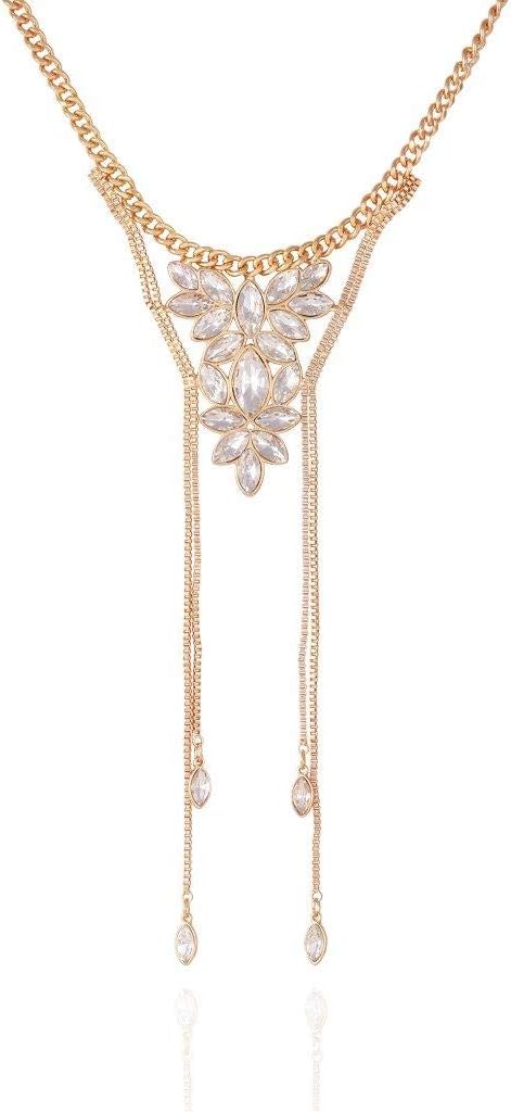GUESS Goldtone Long Statement Necklace for Women
