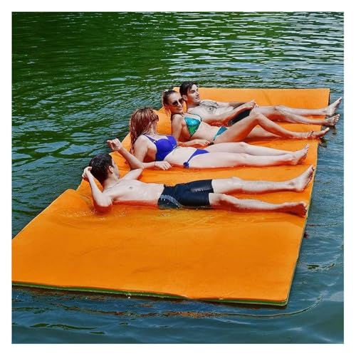 Tapis flottant en mousse pour lac et océan île d'eau enroulable