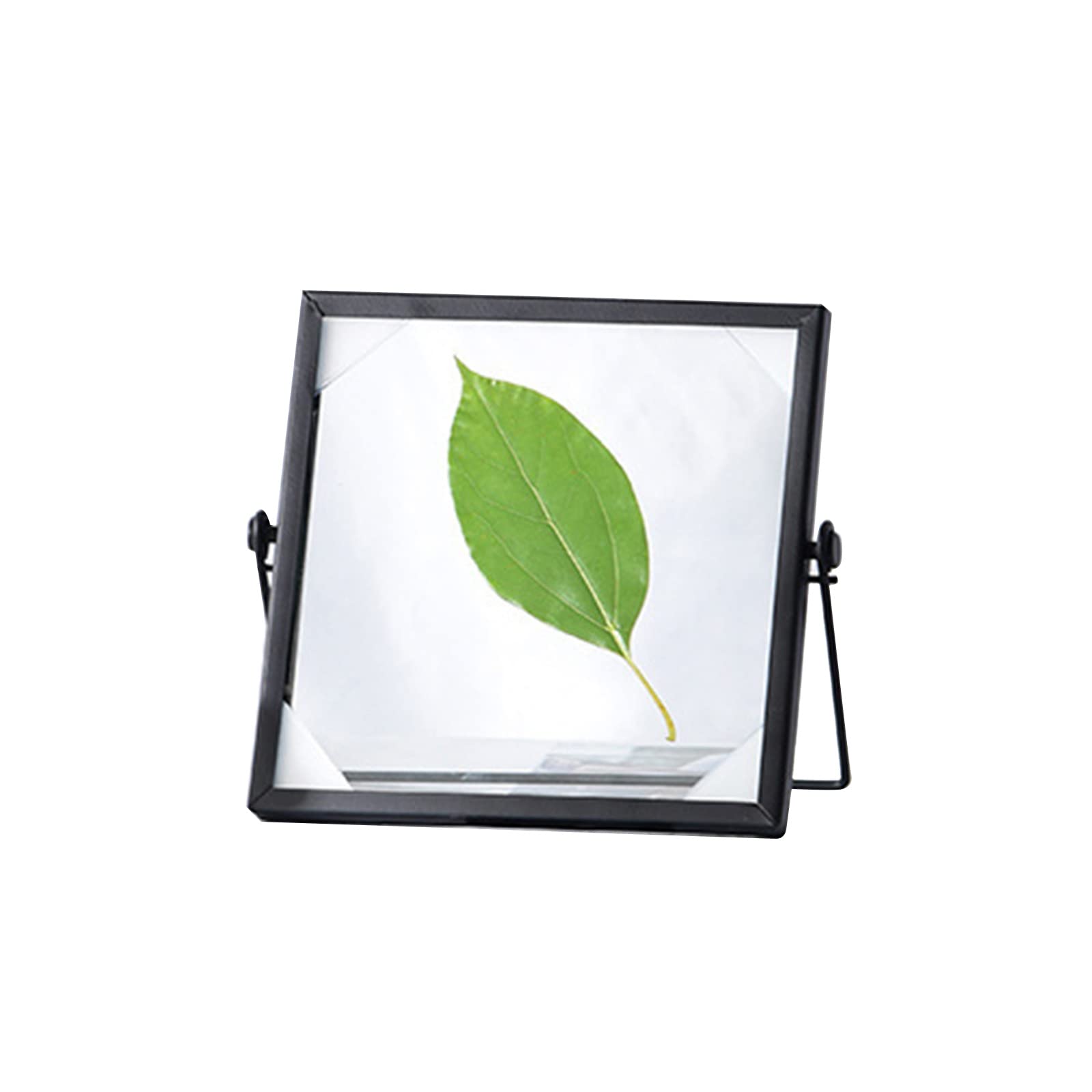 carotoe Metal Pressed Glass Picture Frame Antique Metal Geometric Picture Frame with Glass Cover Floating Frames Floating Frames Geometric with Cover