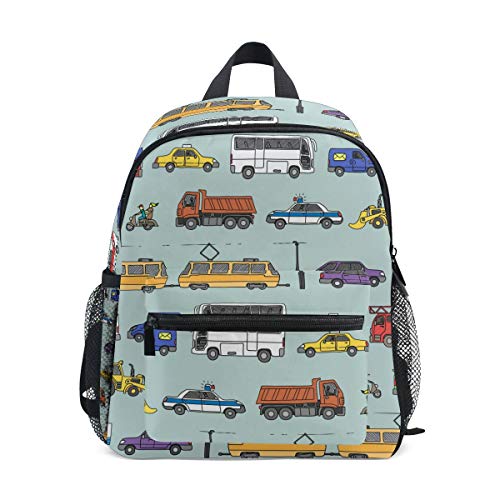 CPYang Sac à dos amusant pour enfants, voiture, bus, camion, école, maternelle, pour garçons, filles, enfants Cover