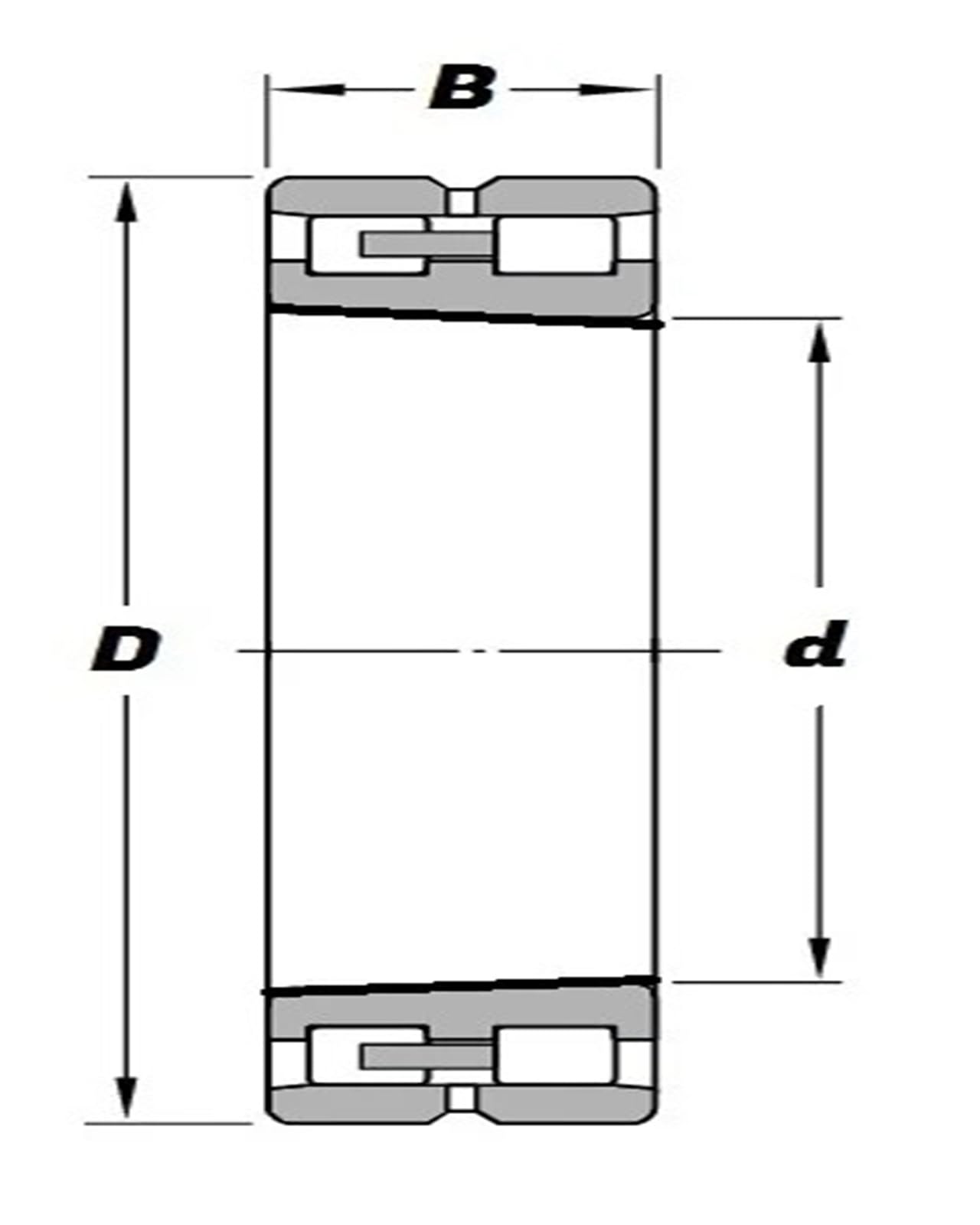 roulement à rouleaux cylindriques deux rangées NN3006K 30x55x19 mm