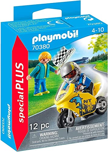 PLAYMOBIL 70380 Special Plus Boys with Motorcycle