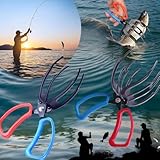 Generisch 2/3 Klaue Fischgreifer, Metall Angelzange Greifzange Fischfang Kontrollklemme, DREI Zähne Angelzange Kontrollzange Angeln Zubehör für Fisch Griff Tackle Holder (3 Klaue&2 Klaue)