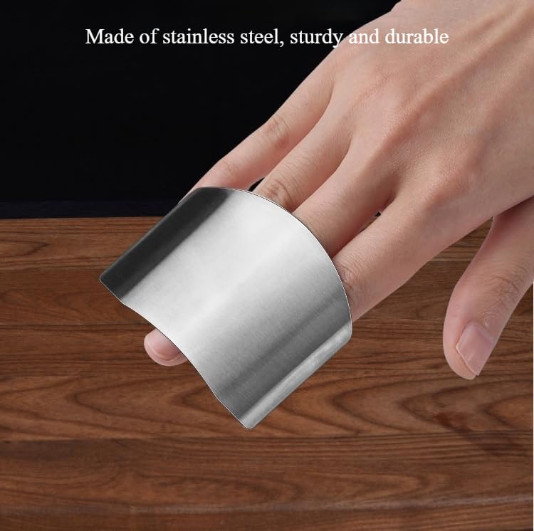 Protector de dedos para evitar cortes de cocina con acero inoxidable 5