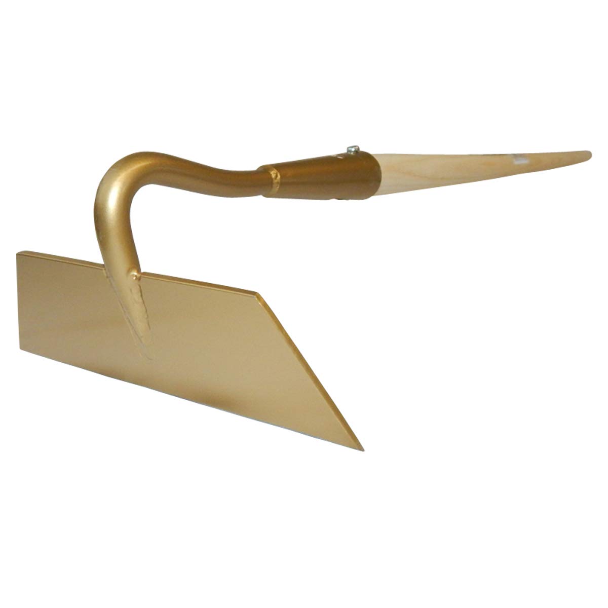SHW-FIRE Azada de espárragos de 18 cm de ancho, forma trapezoidal, con mango de madera, ideal para campo de espárragos