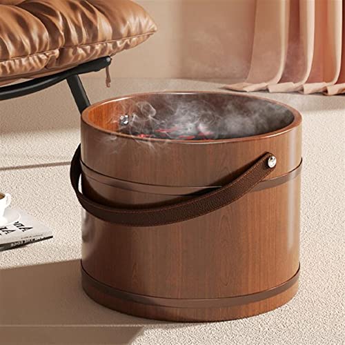 Balde de masaje y spa para pies de madera miniatura 3