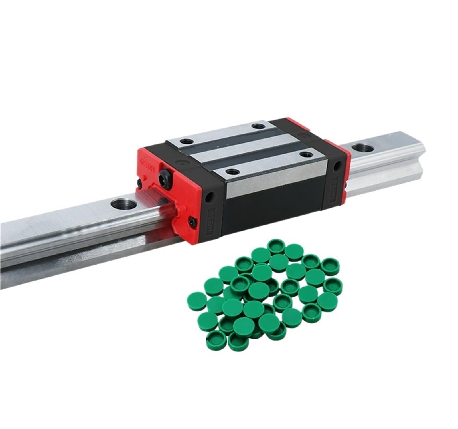 Linear Rail, Linear Sliding Gide High Precision and Heavy Duty 20mm 1500mm 1550mm 1600mm 1650mm Linear Guide Rail HGR20 with HGW20CC for CNC Milling Machine(1500mm)