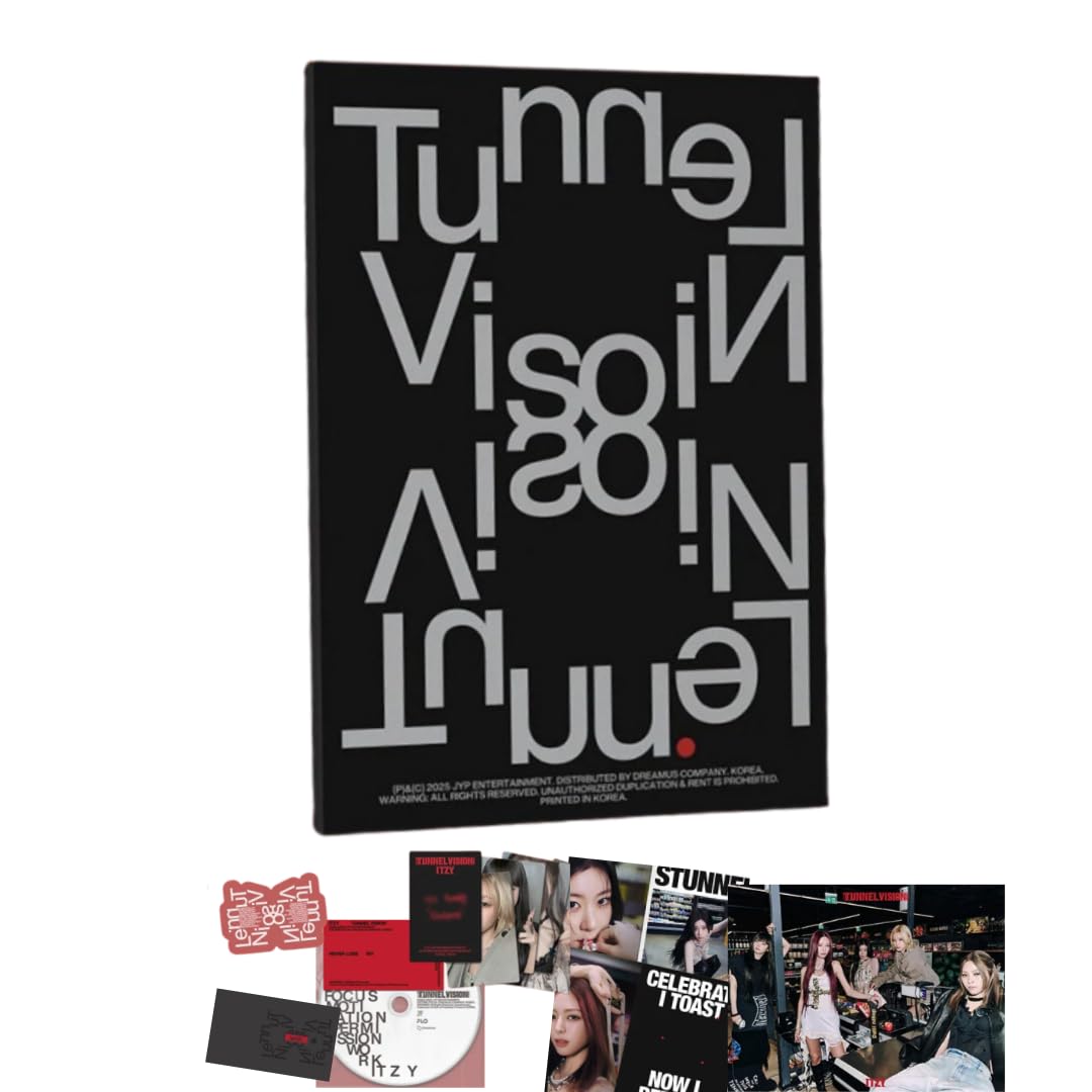 Album ITZY TUNNEL VISION Photobook B CD avec 2 cartes photo et poster exclusif