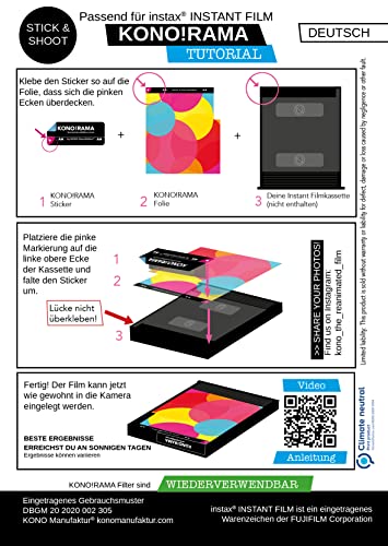 KONO!RAMA 1 Square Filter Set for Fuji Instax Square - Image 2