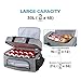 Lifewit 48can Nevera Portatil Bolsa Térmica Comida Bolsa de Compra Reutilizable Doble...