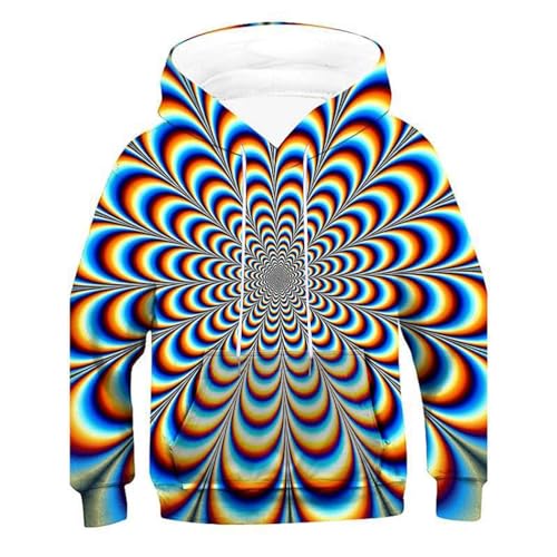 Pull enfant imprimé 3D fantaisie pour garçons et filles de 2 à 12 ans