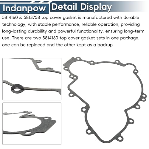 Image of 5814160 Cover Gasket Fits Models 900 and 1000 Ranger /RZR /RZR Pro | 2 Pack; Compatible with 5814160 & 5813758 Cover Gasket;Durable sealing to prevent leakage