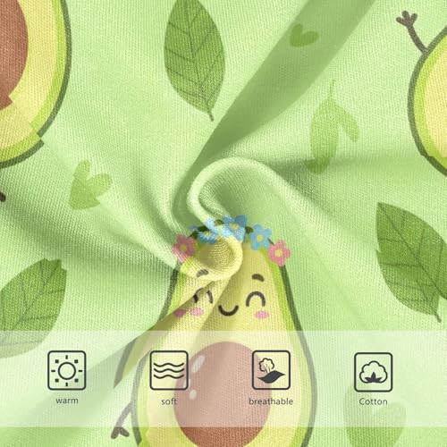 Cute Cartoon Avocados Facial Toddler Girls Panties, Kids Underwear Girls, 2T–8 Years3
