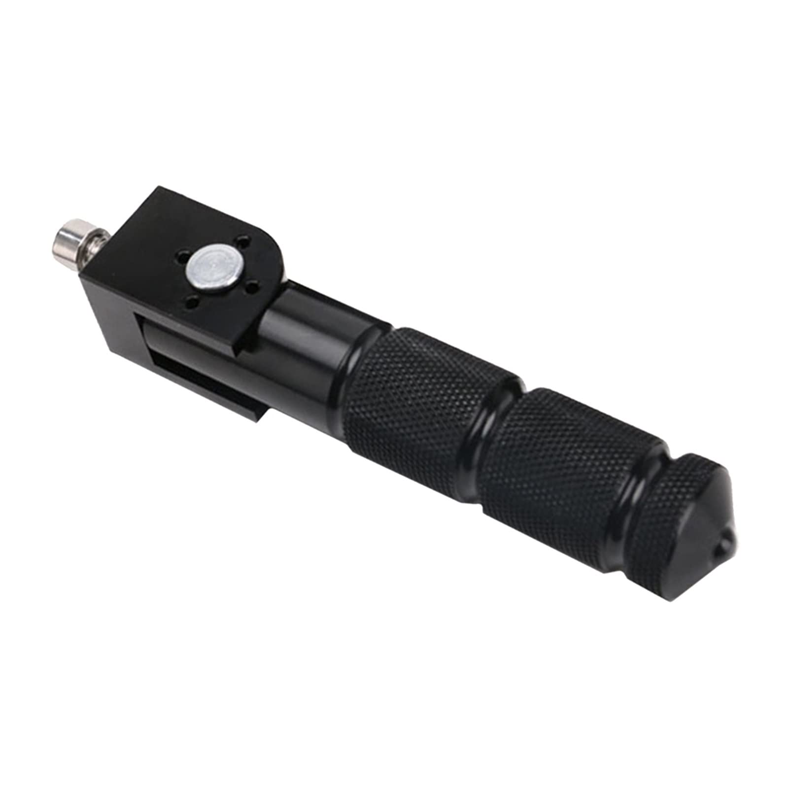 HKVS 2pcs Universal Motorcycle Parts Passenger Foot Pegs Anti-slip Rear Pedal Black