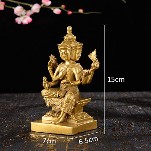 Estatua de Buda de Latón Artesanal con 4 Caras miniatura 2