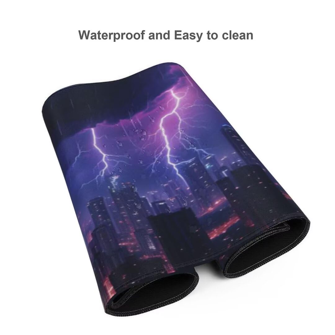 Alfombrilla Ratón Púrpura Alfombrilla Ratón XXL 1500x800 Gaming Tapete Escritorio Iluminación Mouse Pad, Base Goma Antideslizante, Mejora Precisión y Velocidad Gaming Mousepad, para Gamers Z2-709