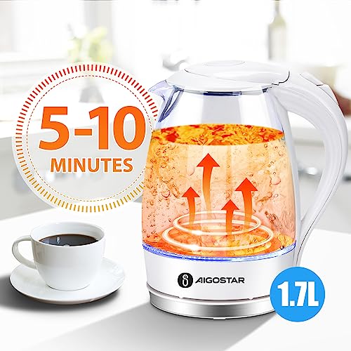 Hervidor Eléctrico Aigostar 1.7L con Plancha Sandwich 1200W miniatura 4
