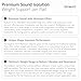 Block Silicone Isolation Feet – 4-Pack Non-Adhesive Subwoofer Isolation Pads w/ 37.5 lbs Capacity – Pads for Small Speakers, Speaker Spikes & Turntable Isolation Pads for Reduced Vibration & Resonance