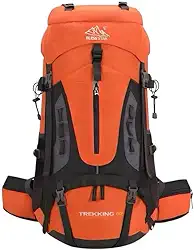 Mochila Cargueira de Trilha Trekking 60L Múltiplos Compartimentos Sistema de Ventilação Ideal para Camping Montanhismo Viagem Esportes Impermeavel