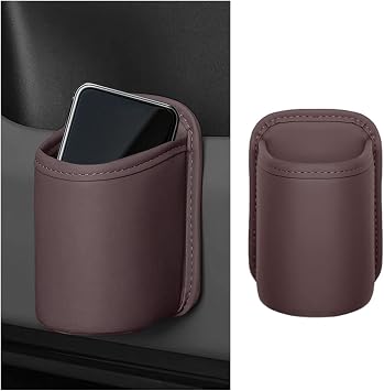 Large Car Door Cup Holder, Clip On Vehicle Seat Side Hanging Cup Drink Holder, Automotive Interior Water Bottle Organizer Mount Accessories, Universal for SUV Sedan Truck Brown