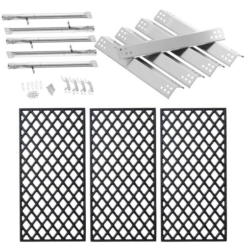 GR2210601-MM-00 Grill Replacement Parts for Members Mark 5 Burner Grill Grates Replacement GR2210601MM00 Flame Tamer Burners 614714 Rankam Grill Replacement Parts Heat Plates Sams Club Grill Parts