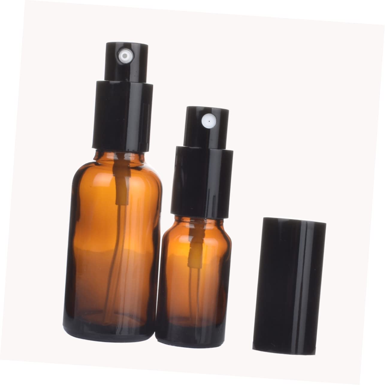 FOMIYES 10pezzi Flacone per Profumo in Vetro Contenitore per Cosmetici da Viaggio Flacone Vuoto Marrone Ricaricabile e Riutilizzabile