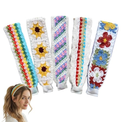 5 Pack Velcro Makeup and Face Washing Headbands