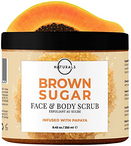 O Naturals Exfoliating Grapefruit Dead Sea Salt Scrub And Sugar Papaya Scrub Bundle #TOP4