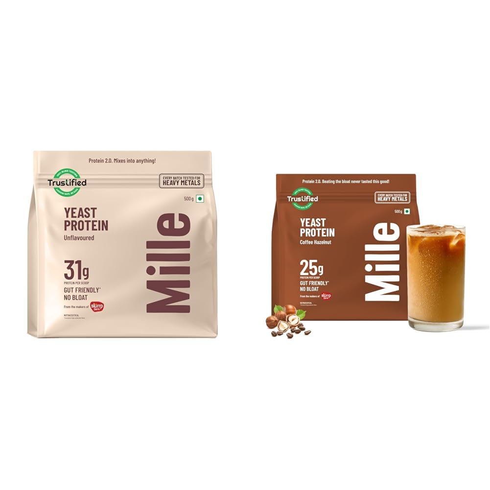 Mille Yeast Protein | 31g Protein | Unflavoured | Made with Fermented Yeast Protein Powder | No Bloat, Vegan, Heat-Stable | Has All 9 Essential Amino Acids | Mixes into Any Dish | 500g & Mille Yeast-image-16
