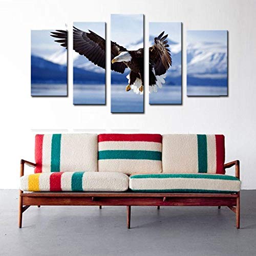 Impression sur toile aigle de qualité supérieure pour décoration épurée