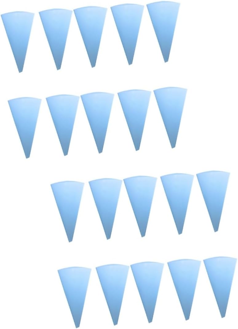 MAGICLULU 20pcs Sky- Eva Piping Bags for Cake Decorating Reusable Pastry Bags for Icing Cream and Desserts Flexible and Easy to Squeeze