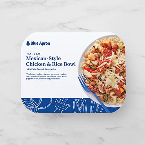 Blue Apron Heat & Eat Meals Featuring Mac & Cheese, Chicken & Rice Bowl, Cheesy Grilled Chicken (2 Trays Of Each) #TOP2