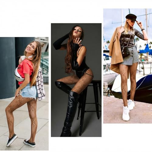 Medias florales para mujer Feng Shui ideales para looks de noche y fiesta 2