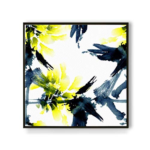 Image of PRINTELLIGENT Luxury Wall Art Floating Frame Canvas Painting 18 x 18 Inch (B)