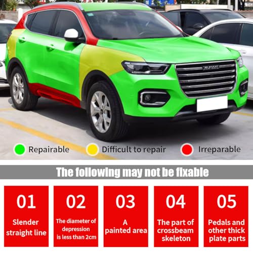 Image of 2PCS Car Dent Puller Kit Handle Lifter, Car Dent Puller Remover Tool, Powerful Suction Cup for Car Dent Repair, Glass and Tiles Lifting, and Objects Moving, Suitable for Most Car Models (Blue)