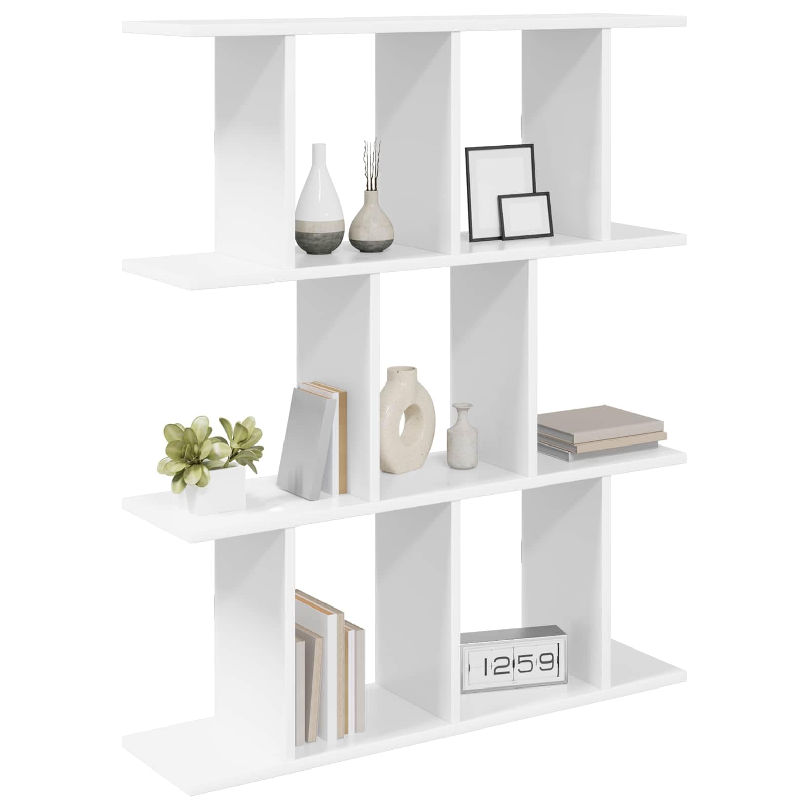 Étagère Murale Blanc 80x20x96 cm Bois d'ingénierie Salon