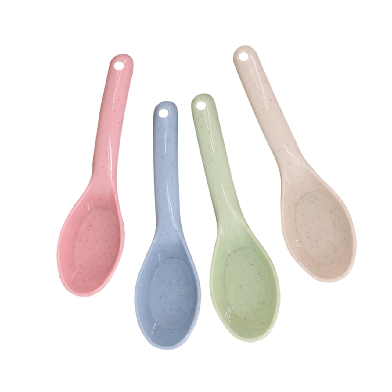 Alipis Ergonomic Straw Spoon for Kids 50pcs Set Multifunctional Straw Spoon Bowl Kit