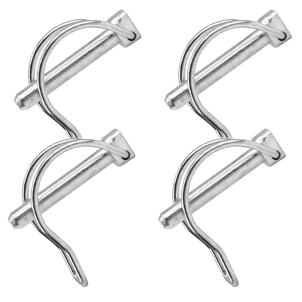 4 Pcs Shaft Locking Pin 8mm Wire Lock Pin Safety Coupler Pin for Farm