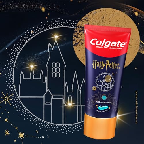 Image of Colgate Harry Potter Kids Toothpaste For 6+ Years, Bubble Fruit Flavour, Gentle Cavity Protection, Enamel Protection Tooth Paste With 50% Lesser Abrasive Formula, 80gm