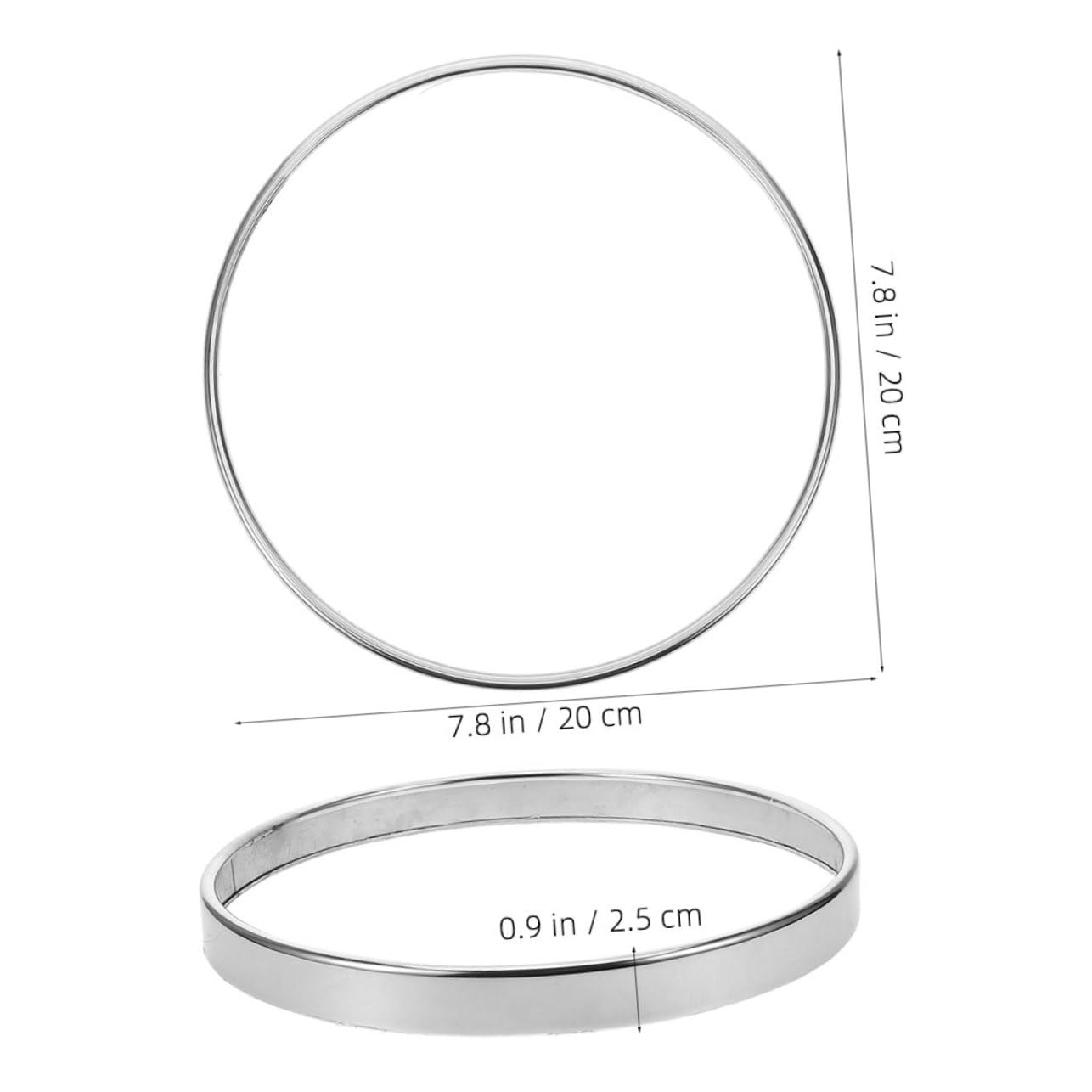 PRETYZOOM Silver Trash Can Press Ring Round Plastic Garbage Can Lid Ring for Secure Trash Bag Installation Home Office Kitchen Leak Prevention Bag Stability Accessory