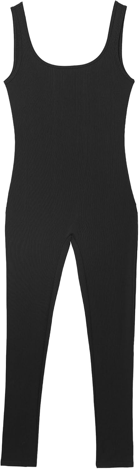 Agoky Mens One Piece Full-Body Unitard Sleeveless Tank Jumpsuits Long Leggings Stretchy Bodysuit