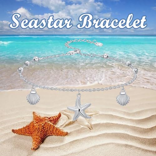 Image of 925 Sterling Silver Layered Ankle Bracelets for Women Jewelry Gifts | 925 Sterling Silver Layered Sea Turtles /Elephant /Wave Anklet Animal Bracelet Summer Ocean Beach Jewelry Gifts for Women