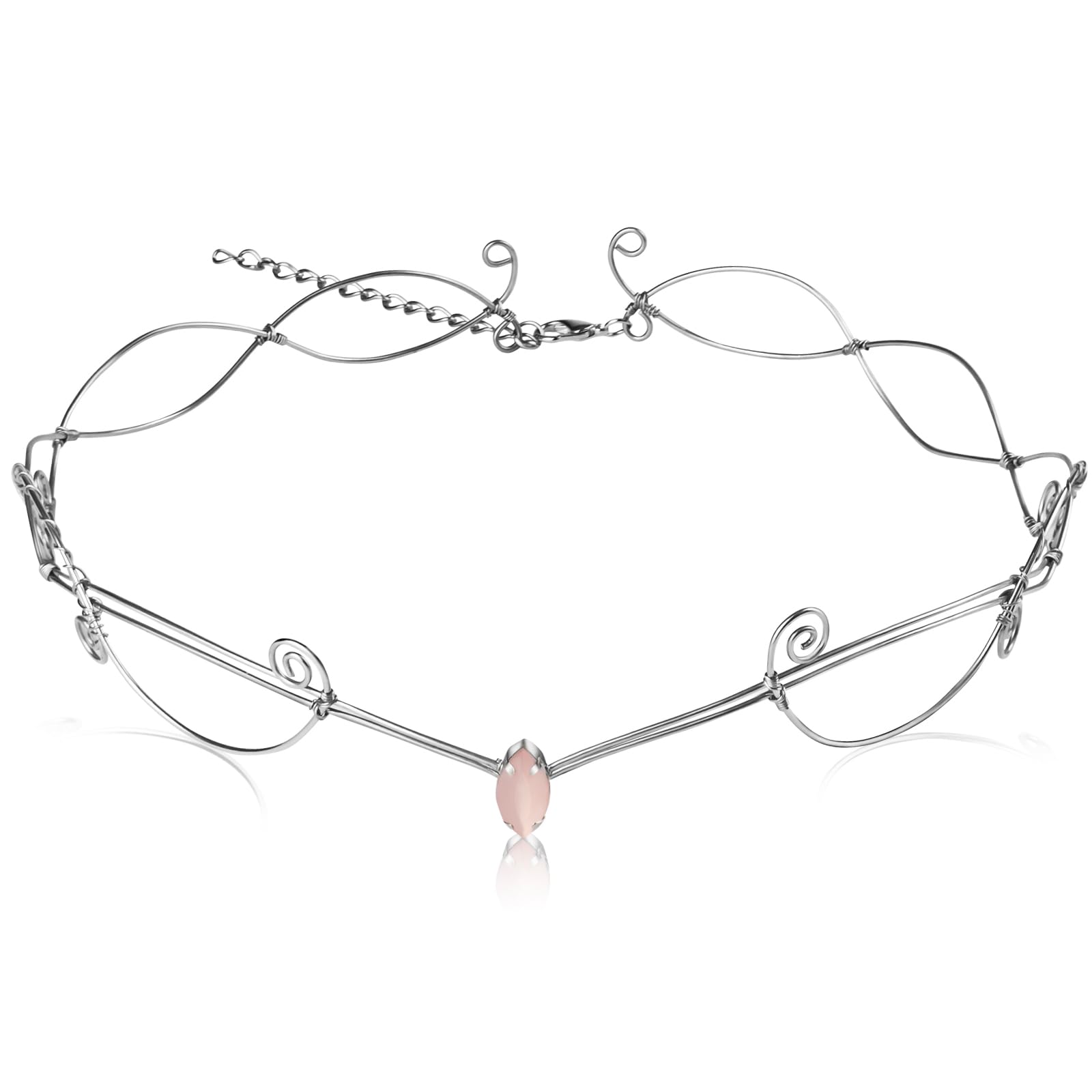 Elven Tiara Handmade Woodland Fairy Crowns and tiaras for Wedding Halloween Festival Elf Crown Circlet Headpiece for Women Costume