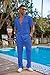 COOFANDY Mens Sets 2 Piece Outfits Fashion Button Up Loose Shirt Elastic Waist Pants Suit