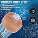 Electric Penis Pump, Adult Sex Toys Dick Enlarger for Men Erection, Air Water Extender with 4 Training Pressure and 3 Suction Modes, Automatic Male Masturbator with Penis Rings and Mini Pocket Pussy
