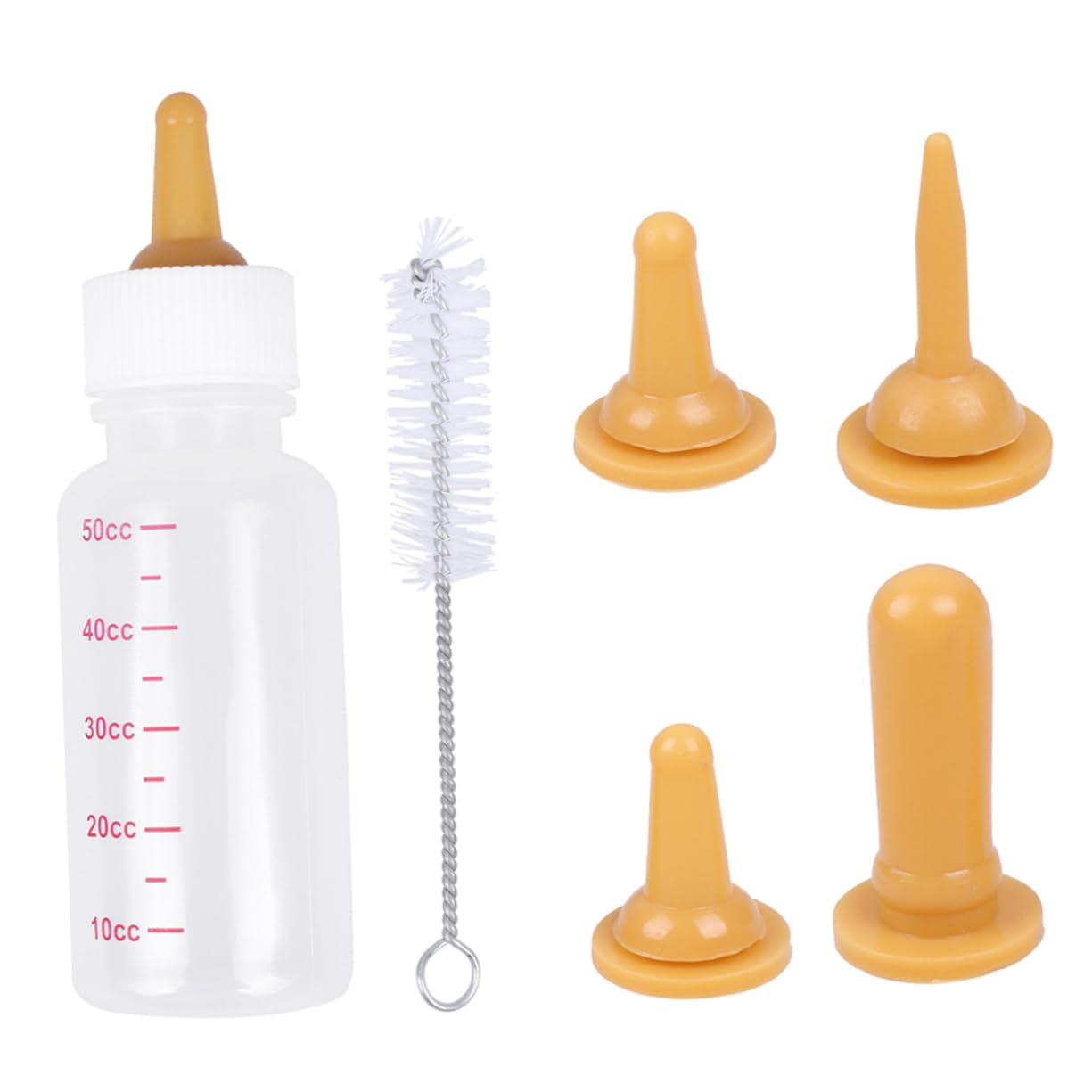 ifundom 1Set Pet Nursing Bottle Milk Feeding Bottles with Nipples for Kittens Puppies and Small Pets Lightweight Compact and Safe Material